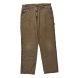Unbranded Carpenter Trousers - 34W 30L Brown Cotton
