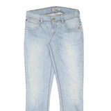 LEVI'S Womens Slim Blue Denim Light Wash Jeans W28 L29 Classic Fit Zip Closure