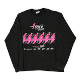 Susan G. Komen Race For The Cure Chase Authentics Graphic Long Sleeve T-Shirt - XL Black Cotton