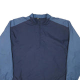 NIKE Mens Blue & Navy Sports Zip Jacket XL Polyester Blend Plain Lightweight