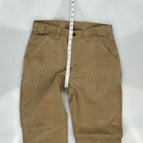 Carhartt Double Knee Carpenter Trousers - 34W 30L Brown Cotton