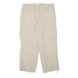 LOFT Womens Shorts Beige Casual Cargo L W31 Cotton Blend Comfortable Pockets