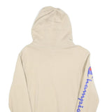 CHAMPION Mens Beige Hoodie XS Champion Logo Pullover Casual Comfort Cotton Blend