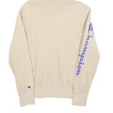 CHAMPION Mens Beige Hoodie XS Champion Logo Pullover Casual Comfort Cotton Blend
