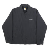 CARHARTT Mens Black Synthetic Zip Jacket L Casual Workwear Outerwear