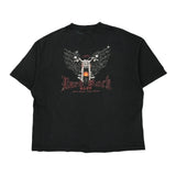 Motorcycle Hard Rock Cafe T-Shirt - 2XL Black Cotton