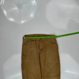 Dickies Carpenter Pants - 28W 29L Brown Cotton