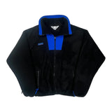 Made In USA Columbia Fleece Jacket - Large Black Polyester