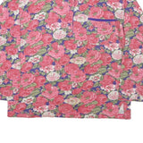 CAMPAIGN SPORT Womens Pink Floral Printed Long Sleeve Round Neck Cotton Blend