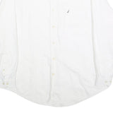 NAUTICA Mens White Classic Fit XL Cotton Shirt Button Down Long Sleeve