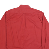 MARLBORO Mens Red Button-Down Cotton Blend Shirt 3XL Classic Casual Long Sleeve