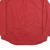 MARLBORO Mens Red Button-Down Cotton Blend Shirt 3XL Classic Casual Long Sleeve