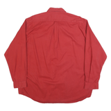 MARLBORO Mens Red Button-Down Cotton Blend Shirt 3XL Classic Casual Long Sleeve