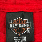 Playa Del Carmen Harley Davidson Graphic T-Shirt - Large Red Cotton