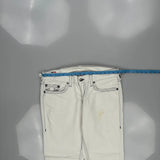 True Religion Contrast Stitch Jeans - 38W 32L White Cotton