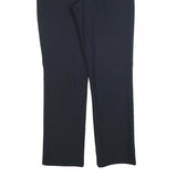 TWEANS Womens Polyester Blend Black Regular Fit Straight Leg Trousers W28 L32