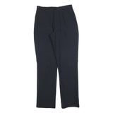 TWEANS Womens Polyester Blend Black Regular Fit Straight Leg Trousers W28 L32