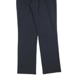 TWEANS Womens Polyester Blend Black Regular Fit Straight Leg Trousers W28 L32