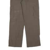SWITCHER Mens Cotton Blend Regular Cargo Trousers Brown W30 L30 Casual Everyday