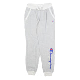 CHAMPION Womens Joggers Grey & White XS W25 L28 Cotton Blend Comfortable Fit