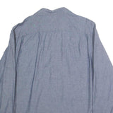 WRANGLER Mens Blue Cotton Shirt L Long Sleeve Casual Button Pocket