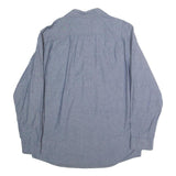 WRANGLER Mens Blue Cotton Shirt L Long Sleeve Casual Button Pocket