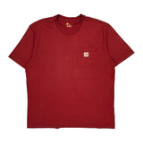 Carhartt T-Shirt - XL Red Cotton