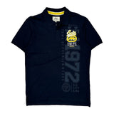 1972 All City King Ecko Unltd Graphic Polo Shirt - XL Navy Cotton