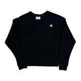 Reverse Weave Champion Sweatshirt - Small Black Cotton