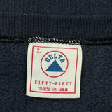 Made In USA Delta Rib Mountain, Wisconsin Sweatshirt - Large Black Cotton Blend