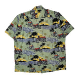 Motorcycle Unbranded Graphic Hawaiian Shirt - XL Multicoloured Cotton