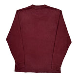 Carhartt Long Sleeve T-Shirt - Small Burgundy Cotton