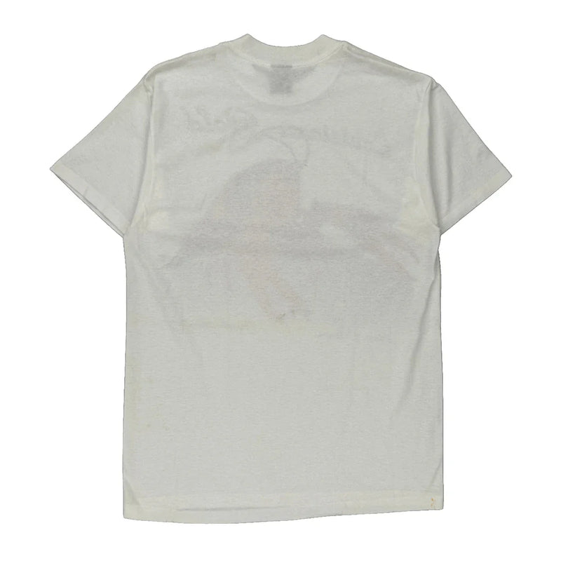 Louisiana Gold Delta Single Stitch T-Shirt - Large Red Cotton