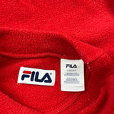 Fila Spellout Fleece - Large Red Polyester