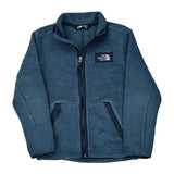 Age 7-8 The North Face Fleece Jacket - Small Blue Polyester