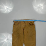 Carhartt Carpenter Trousers - 33W 30L Brown Cotton