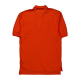Tommy Hilfiger Polo Shirt - Medium Orange Cotton