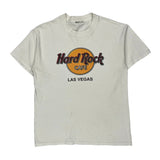 Las Vegas Hard Rock Cafe Graphic T-Shirt - Large White Cotton