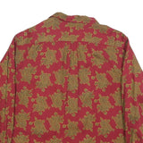 BREECHES Womens Red Patterned Rayon Shirt M Stylish Button Up