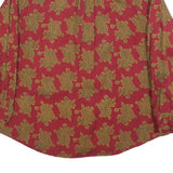 BREECHES Womens Red Patterned Rayon Shirt M Stylish Button Up