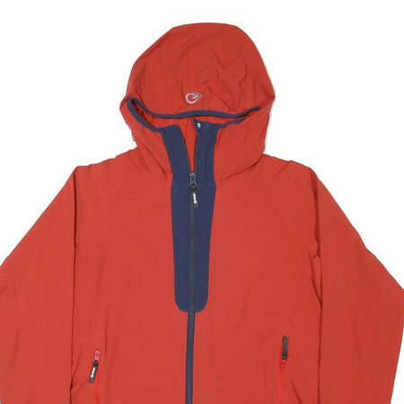 SHERPA Womens Red & Navy Softshell Jacket XL Polyester Blend Hooded Outdoor Zip