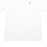 POLO RALPH LAUREN Boys White XL Classic Fit Short Sleeve Crew Neck Cotton