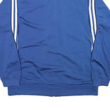 ADIDAS Mens Blue Zip Jacket M Polyester Blend Plain Sportswear Athletic