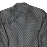 Mens Grey Black Houndstooth Tailored Jacket S Polyester Blend Formal Retro