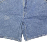 ROUTE 66 Mens Denim Blue Casual Shorts L W35 Cotton Blend Relaxed Fit