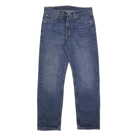 LEVI'S 505 Mens Jeans Blue Regular Straight Denim Medium W32 L30 Classic Fit Zip