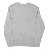 CHAMPION Mens Grey Crew Neck S Cotton Blend Sweatshirt Logo Print Casual