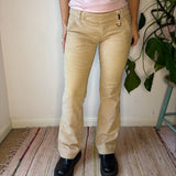 Phard Cord Trousers - 32W UK 8 Beige Cotton