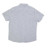 LEE Mens Blue Cotton Blend Shirt XL Casual Summer Short Sleeve Pocket