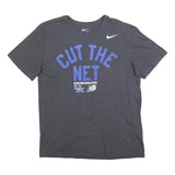 NIKE Mens Black Cut The Net Graphic T-Shirt L Short Sleeve Crew Neck
